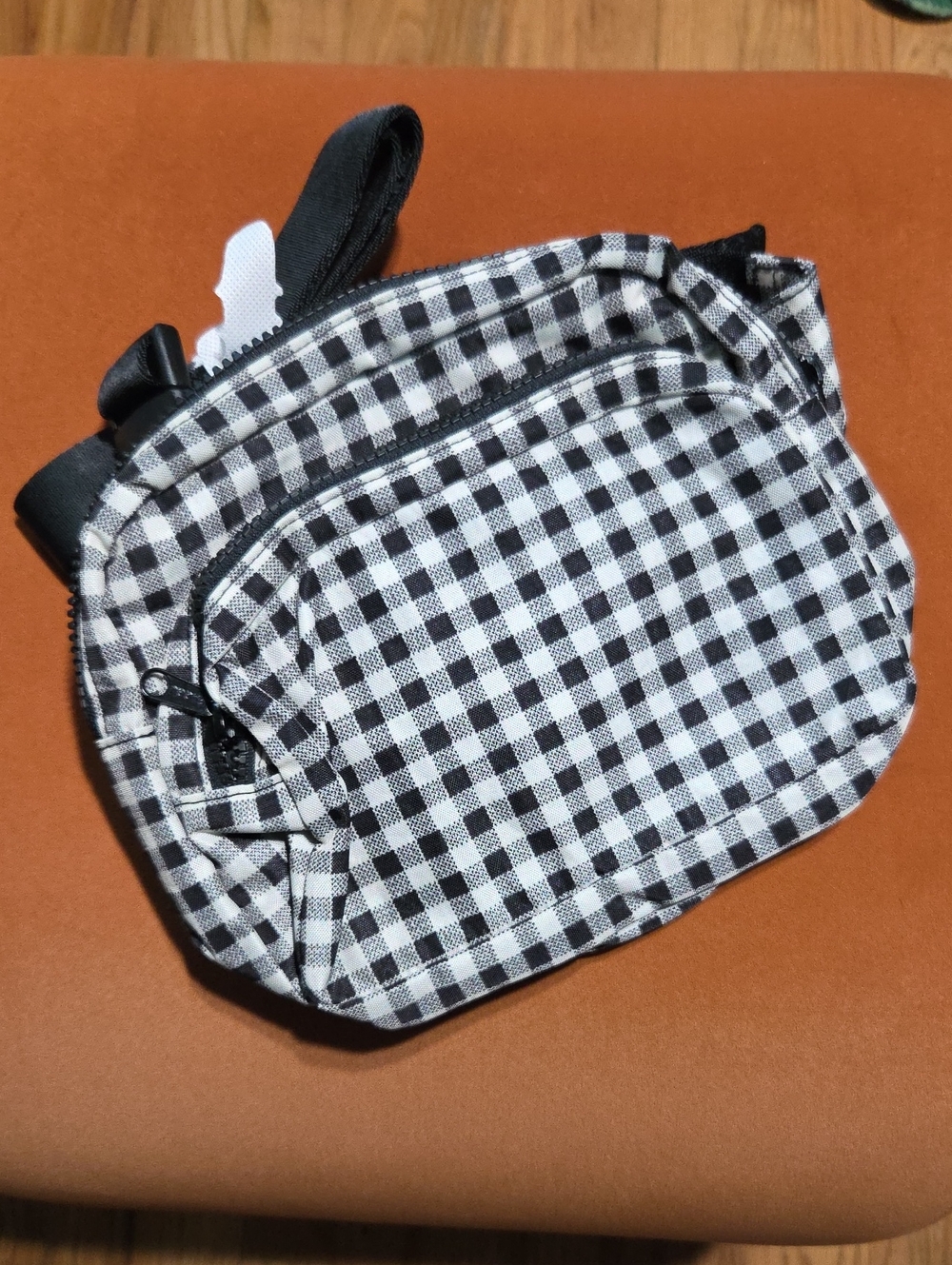Baggu Fanny Pack - Black & White Gingham NWT